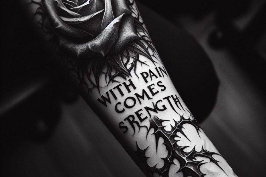 10 Breath Taking With Pain Comes Strength Tattoo Ideas That Will Urge