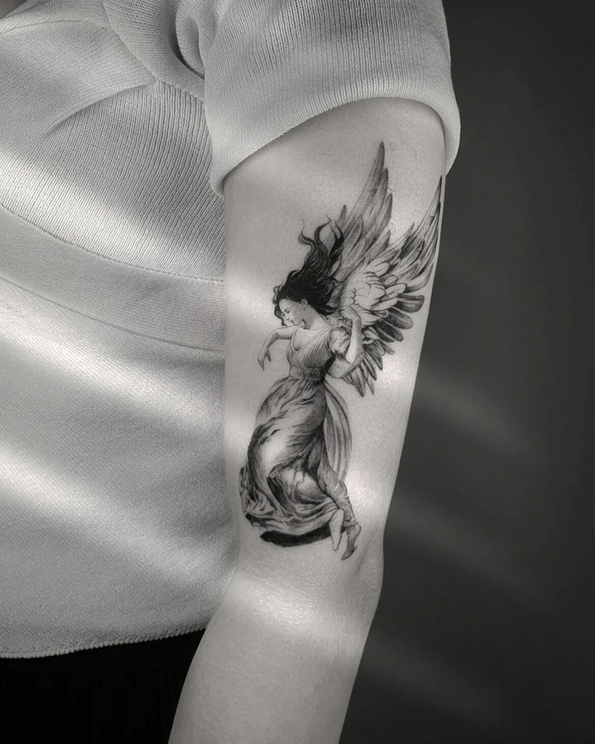 11 Female Protector Guardian Angel Tattoo Ideas That Will Blow Your Mind