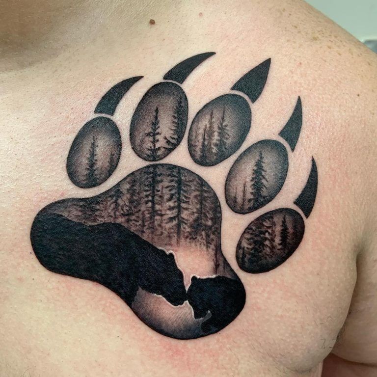 20 Black Bear Tattoo Designs Ideas Bear Tattoo Bear Tattoo Designs