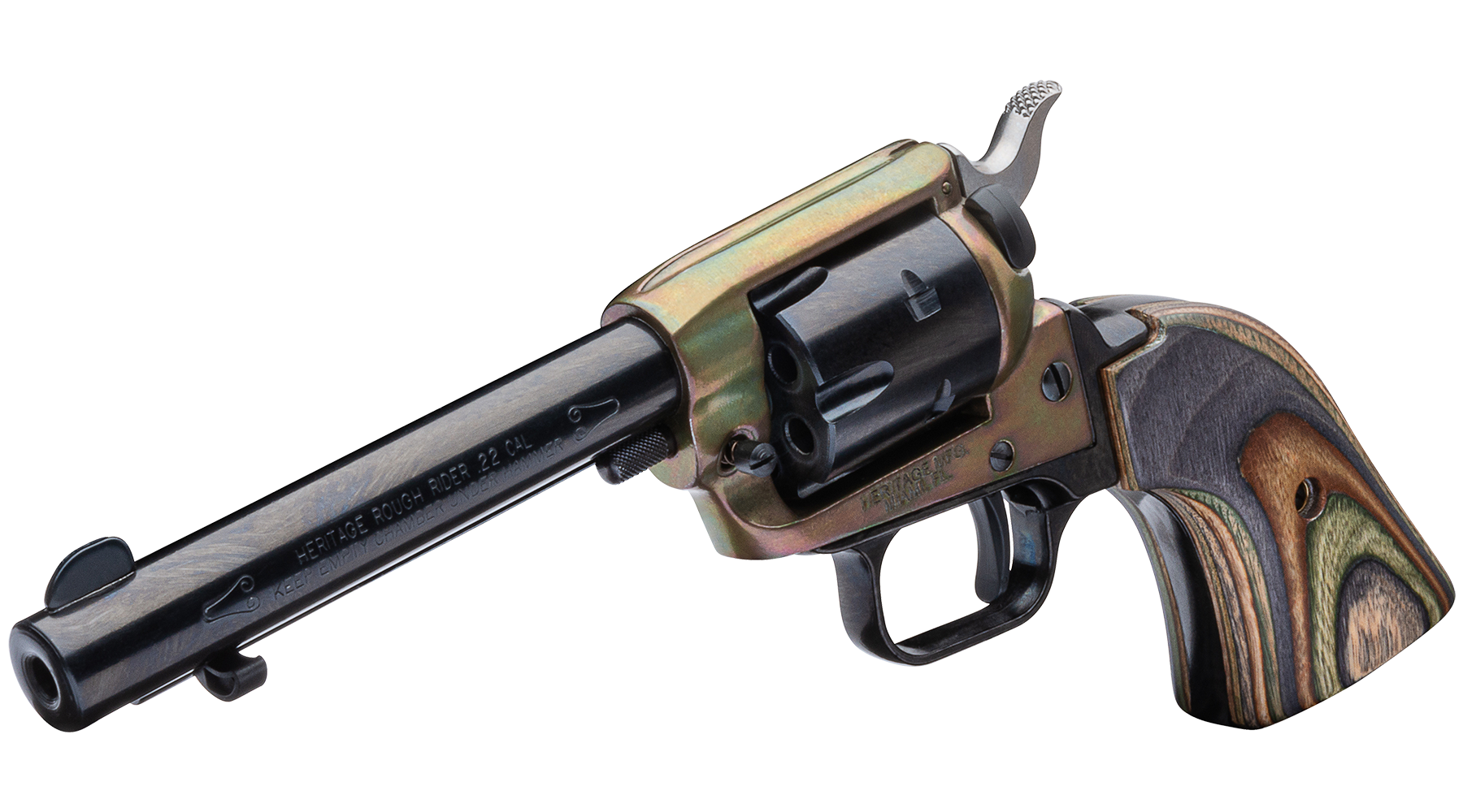 4 75 Rough Rider 22Lr Camo Laminate Heritage Mfg