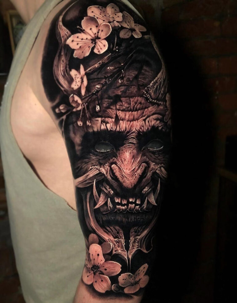 50 Japanese Demon Tattoo Designs For Men Oni Ink Ideas