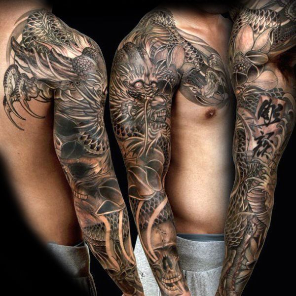 70 Dragon Arm Tattoo Designs For Men Fire Breathing Ink Ideas