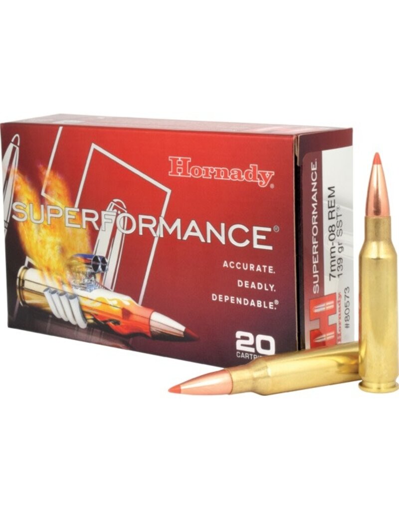 7Mm 08 Rem 139Gr Sst Hornady Projectile 20 Rounds Belmont Ammunition