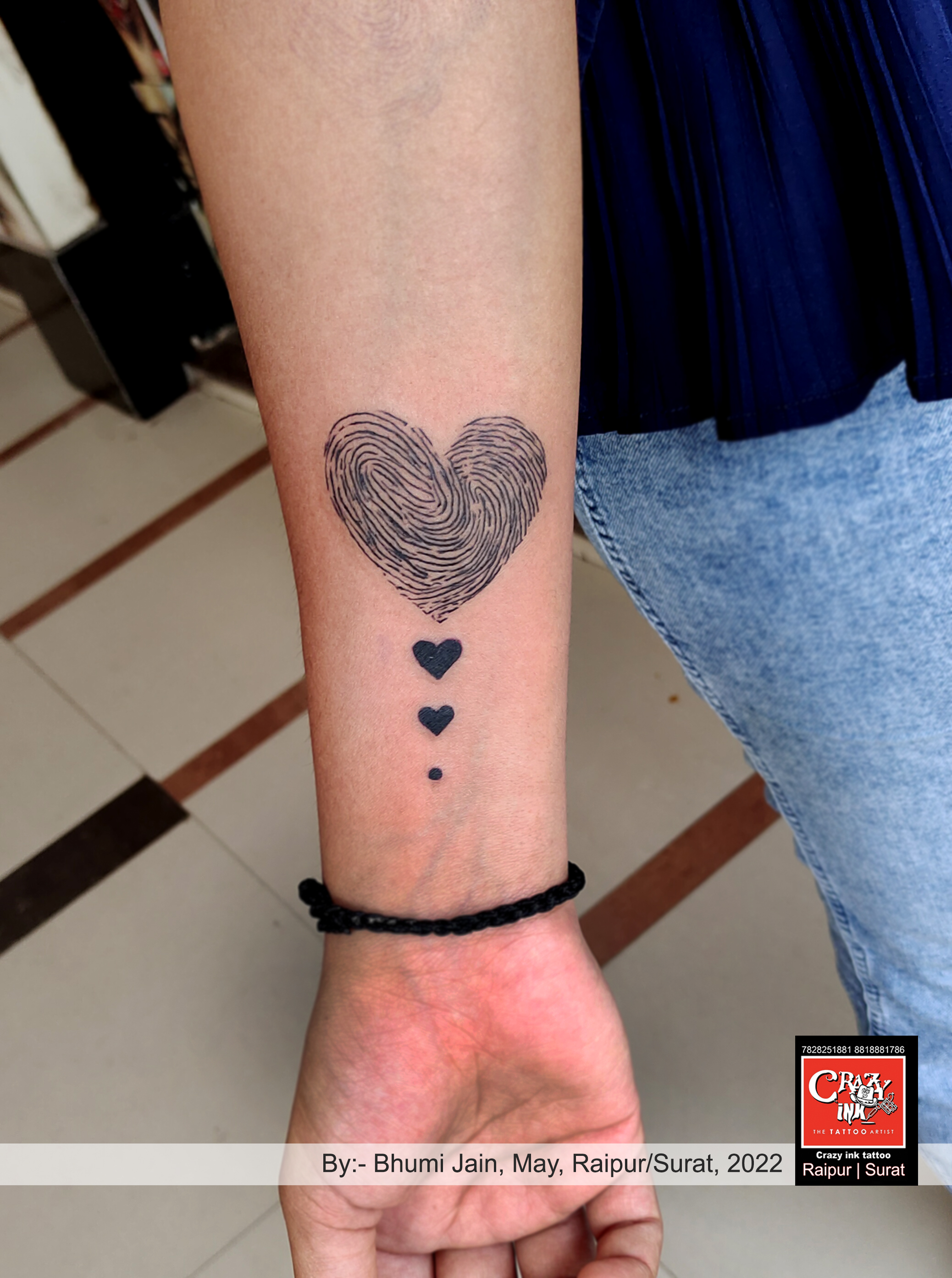 Aggregate More Than 65 Fingerprint Heart Tattoo Couple Best In Cdgdbentre