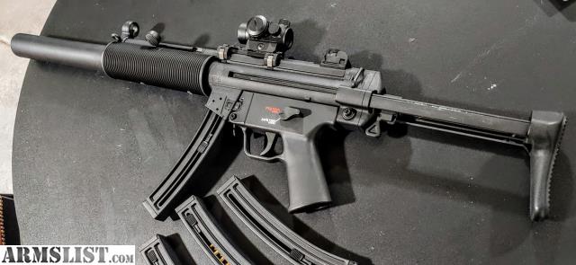 Armslist For Sale Mp5 Sd Hk 22Lr Rifle With 4 Mags And Sig Sauer Red Dot