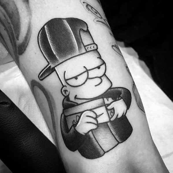 Bart Simpson Tattoo Stencil Manartphotographybeautiful