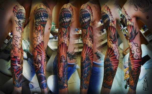 Black Demon Japanese Sleeve Tattoo Best Tattoo Ideas Gallery