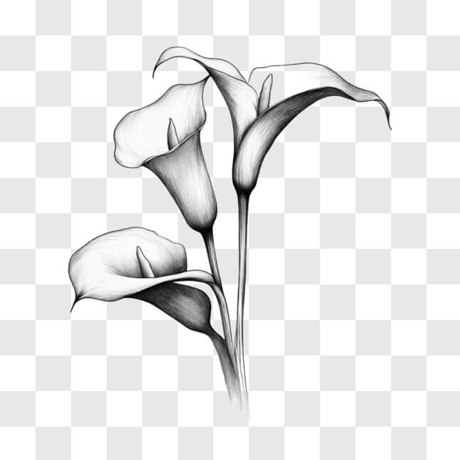 Calla Lilies Lilies And Sketches On Pinterest Flower Pattern Drawing Flower Patterns Ramo