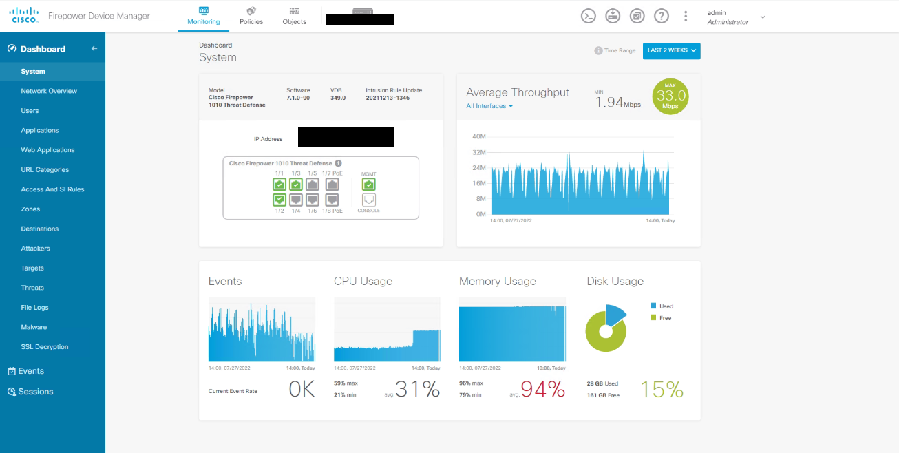 Cisco Firepower 1010 Getting Started Guide Threat Defense Deployment With The Device Manager