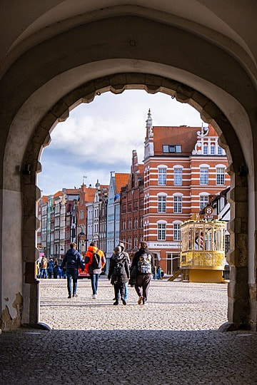 Colorful Ancient Architecture In Gdansks Old Towna Mustsee Destination Photo Background And