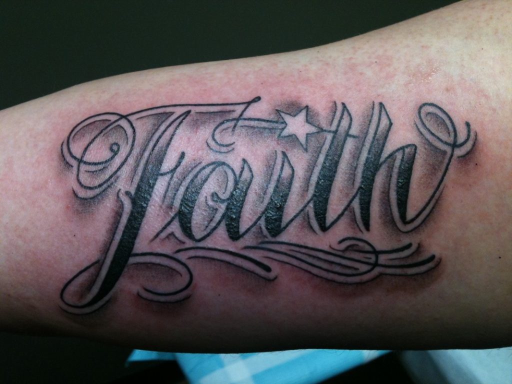 Cross Tattoo With Out The Banner And Have The Word Faith Above In Some Bad Ass Script Tattoos