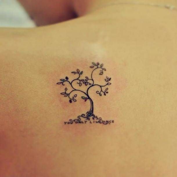 Family Tree Tattoo Ideas For Women Photos