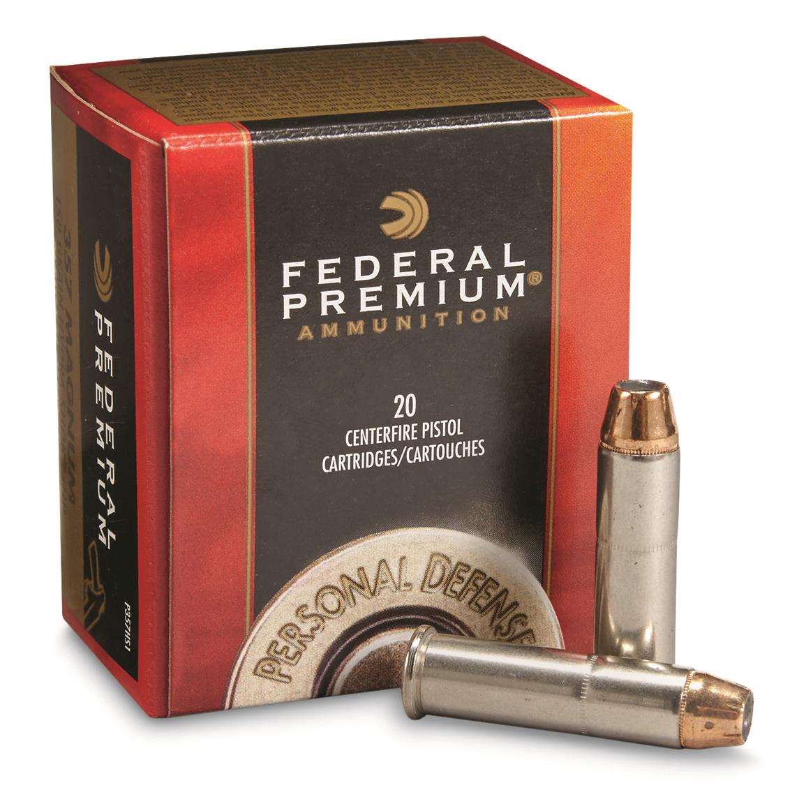 Federal Premium Hydra Shok 357 Magnum Hsjhp 158 Grain 20 Rounds