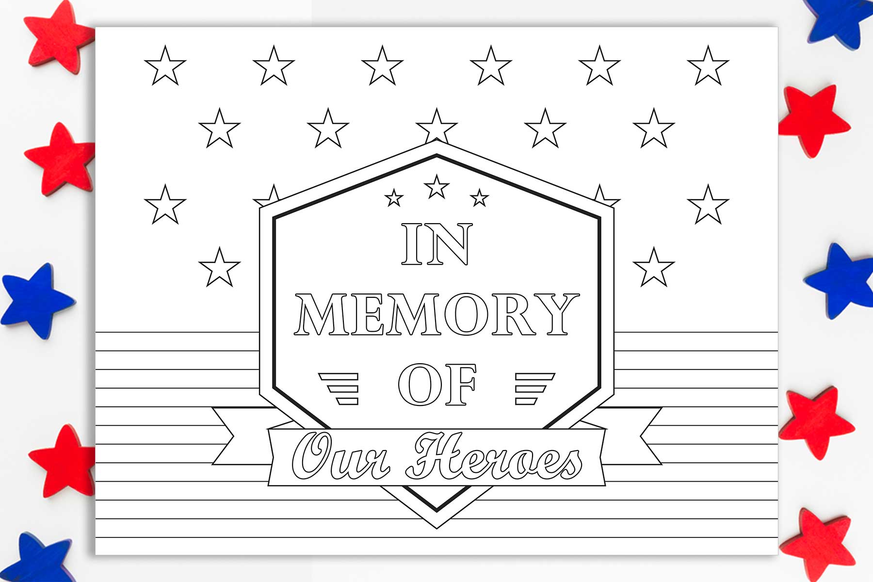 Free Memorial Day Printable Coloring Pages Page 10 Mom Envy