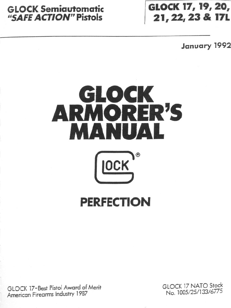 Glock Armorer S Manual Armorers Update