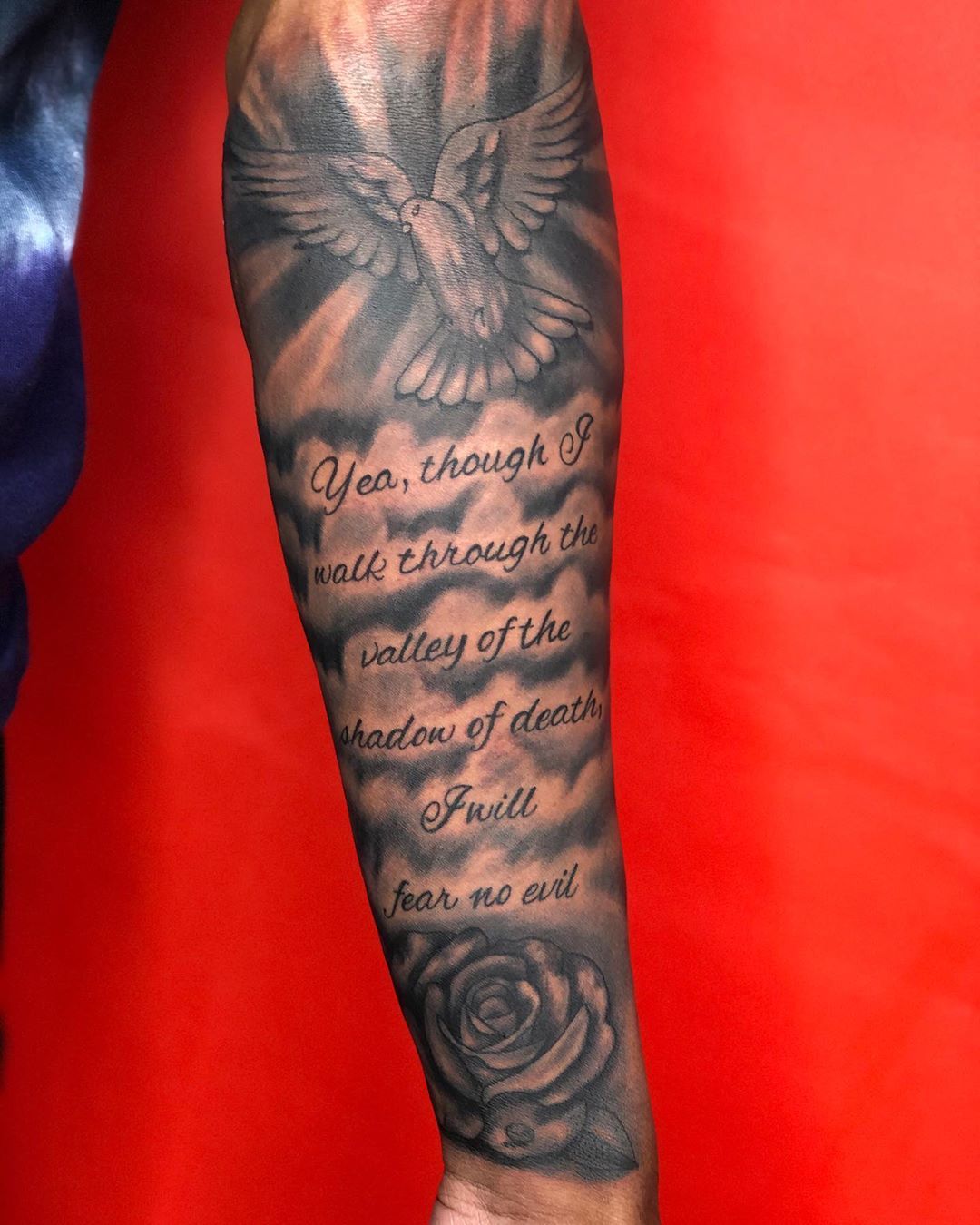 Half Sleeve Bible Verse Tattoos For Men