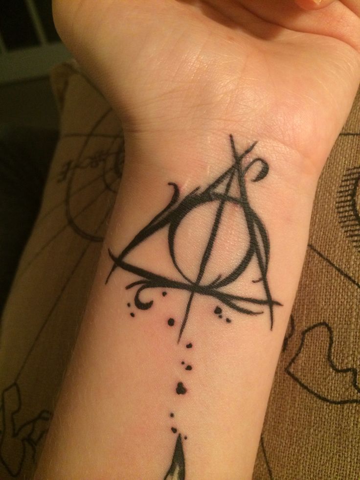 Harry Potter Deathly Hallows Tiny Harry Potter Tattoos Harry Potter Tattoos Harry Potter