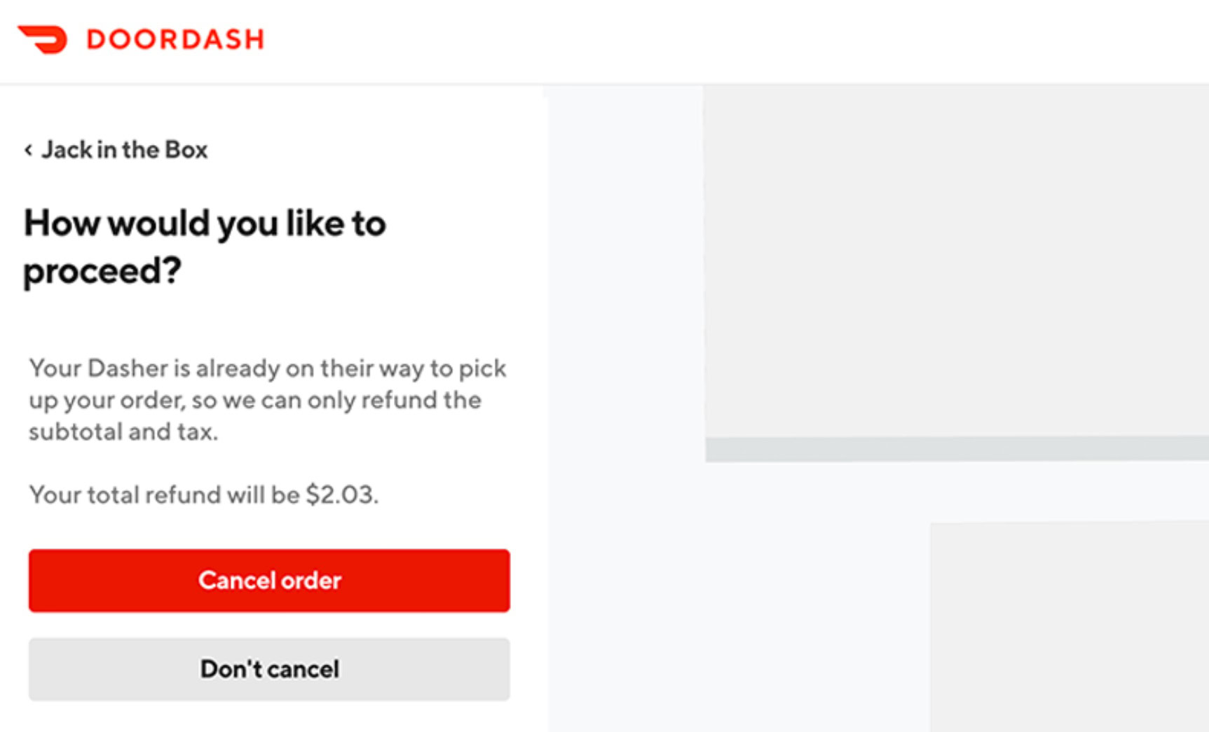 How To Cancel Doordash Order And Get A Refund