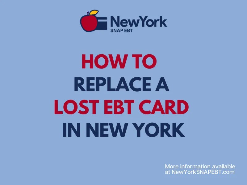 How To Get A New York Ebt Card Replacement Ny Snap Ebt