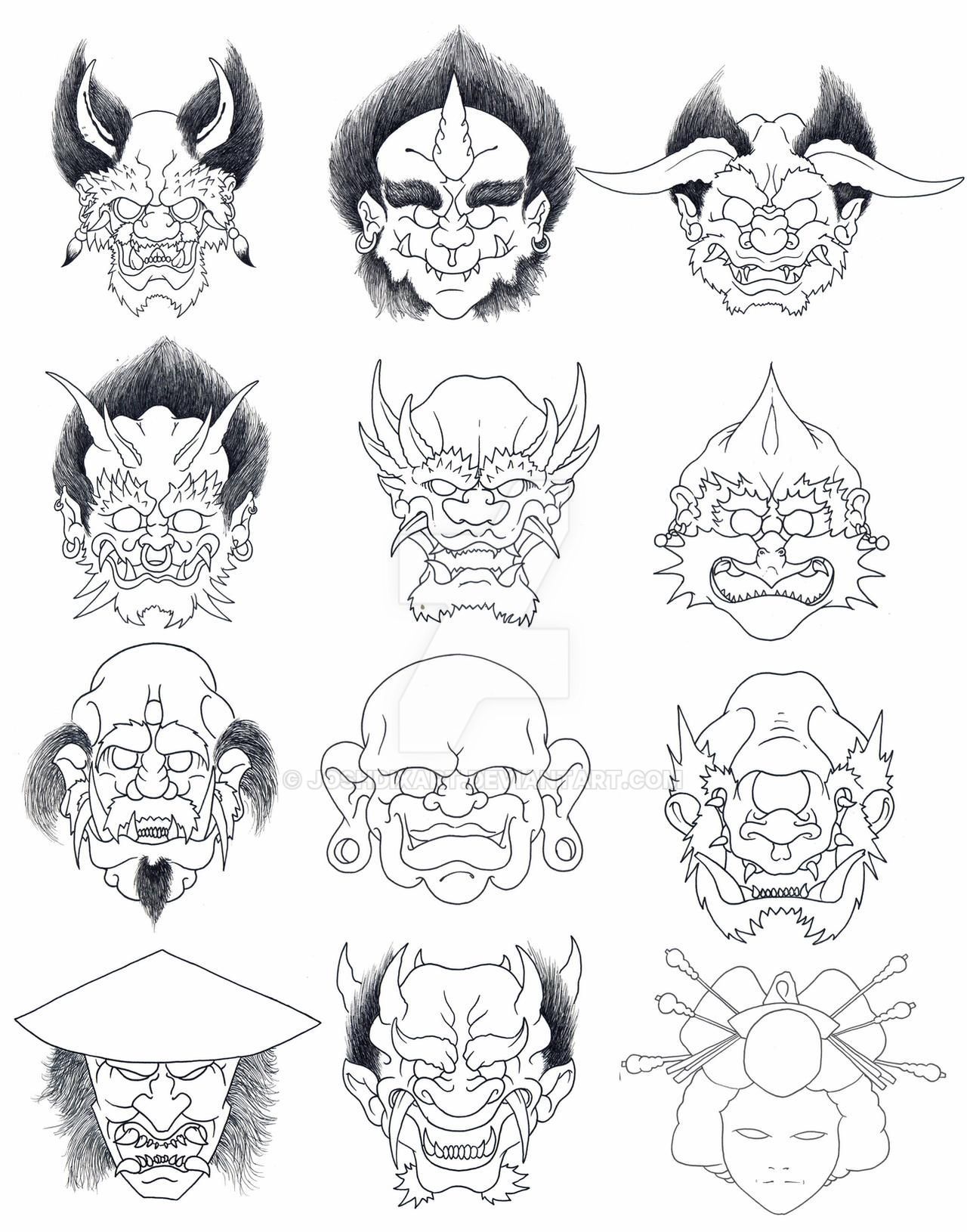 Japanese Oni Demon Tattoo Flash Hot Sex Picture