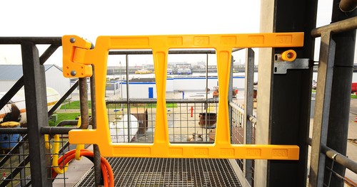 Ladder Safety Gate Edgehalt Self Closing Industrial Swing Gate Universal Swing Direction