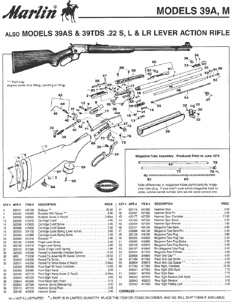 Lever Action Rifle Schematics Rifle Lever Exploded Diagram A