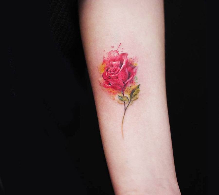 Little Rose Tattoo By Versus Ink Photo 15317