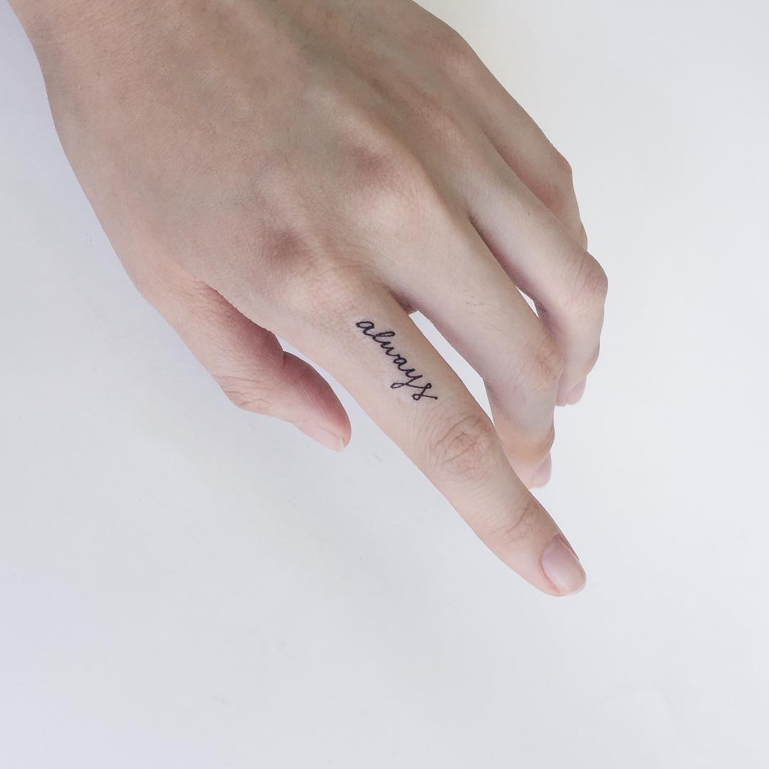 Love Yourself First Tattoos Minimalist Tattoo Finger Tattoos