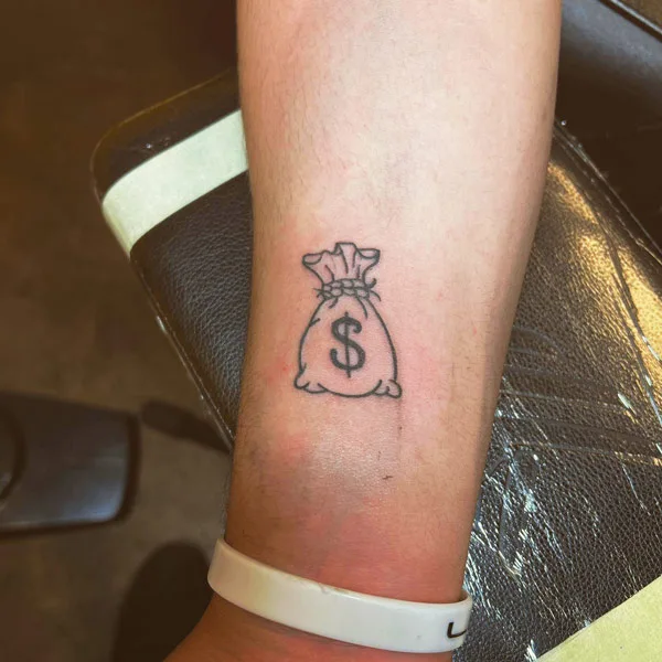 Money Bag Tattoos For Men