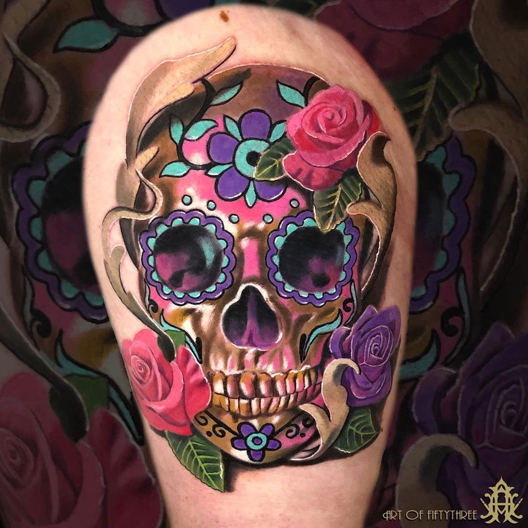 Remember That Brief Period Where Sugar Skull Tattoos Were Trendy Well