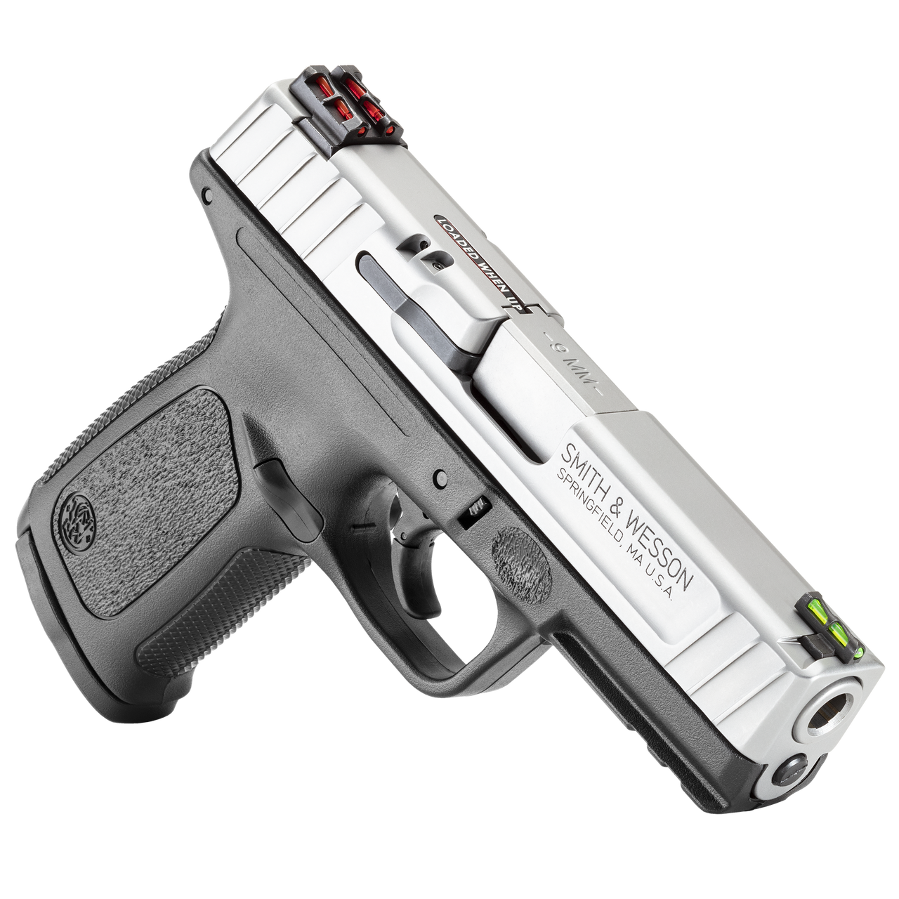 S Amp W Sd9 2 0 9Mm 16Rd Mag 1 4 Amp Quot Barrel White Dot Sights 13931 Semi Auto Pistols At Gunbroker