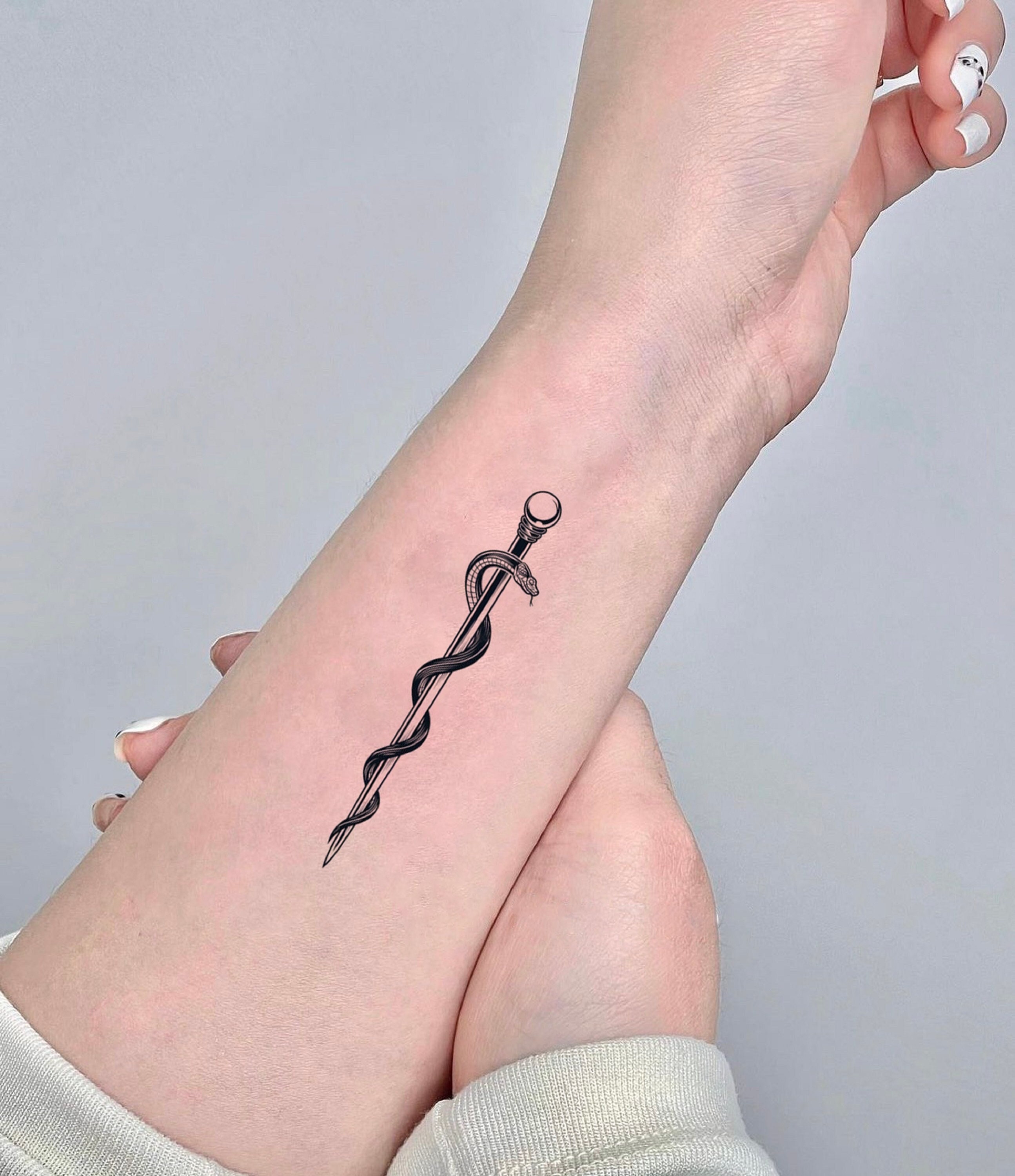 Share More Than 72 Rod Of Asclepius Tattoo In Eteachers