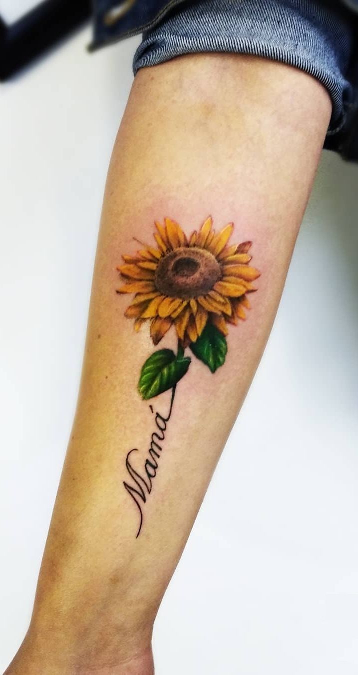 Sunflower Tattoo Ideas With Names Nice Tattoo Design Ideas