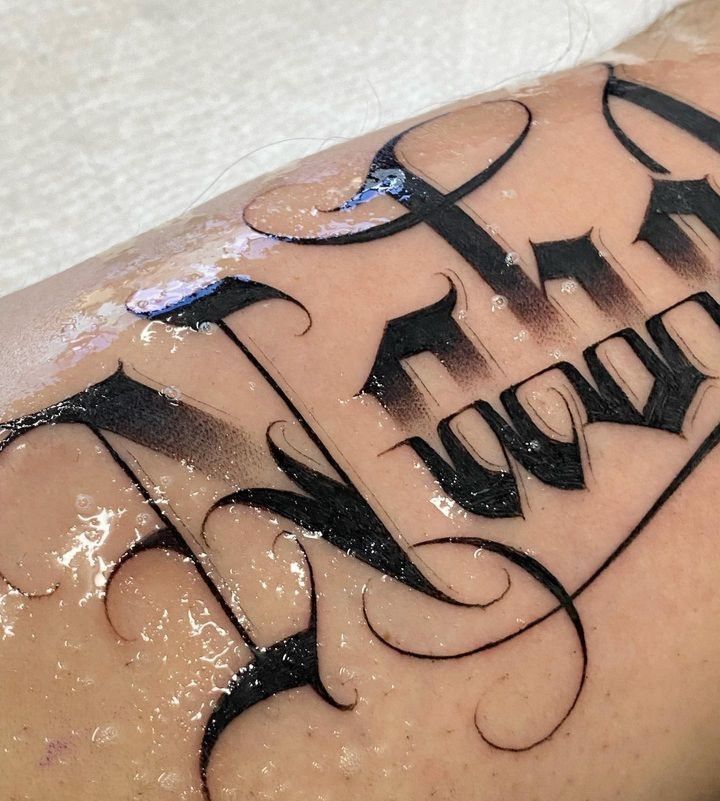 Tattoo Lettering Awesome Lettering Tattoos Designs Fonts