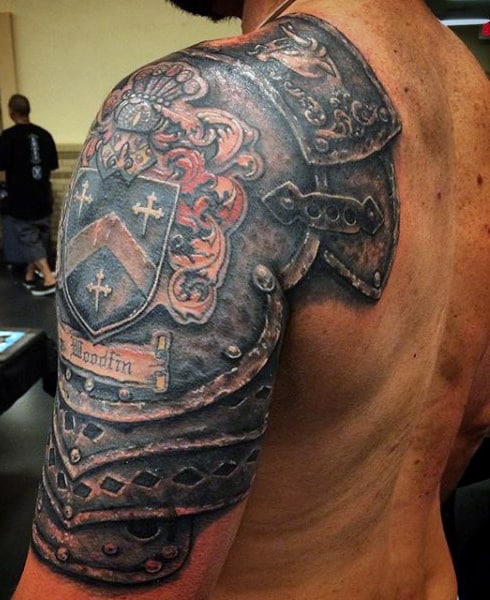 Top 90 Best Armor Tattoo Designs For Men Walking Fortress