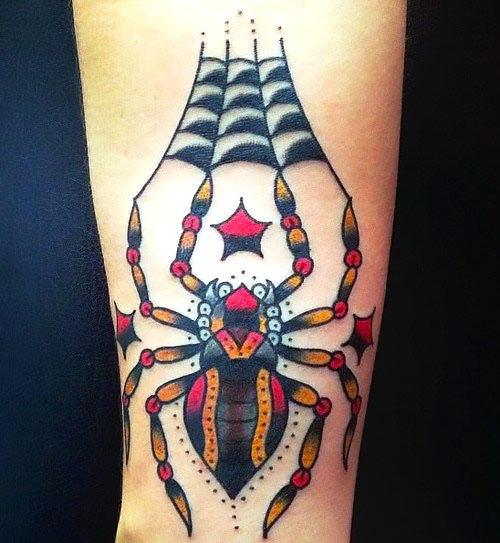 Traditional Gothic Spider Tattoo Idea Blackink Ai