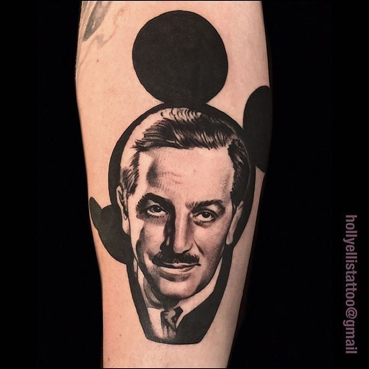 Walt Disney Tattoo By Hollsballs1 At Idlehandsf In San Francisco Ca Hollsballs Hollyellis Idlehandsf Waltdisney Tattoosnob On Tumblr